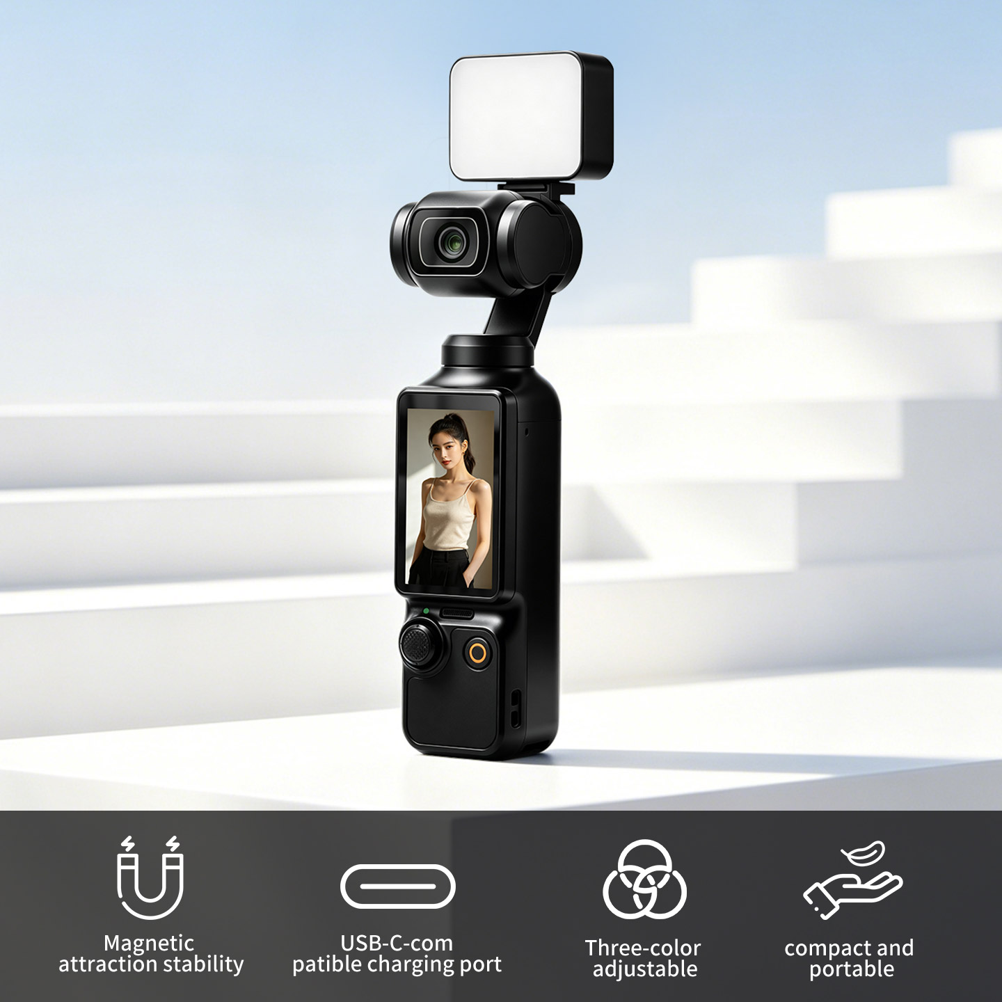 Photography Lighting Kit Portable - Luce magnetica portatile per DJI Osmo