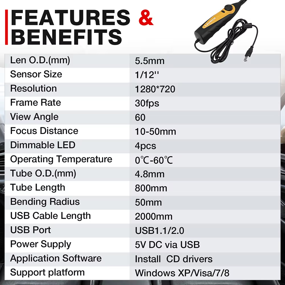Telecamera Endoscopica per Aut - Photography Lighting Description recensione e prezzo